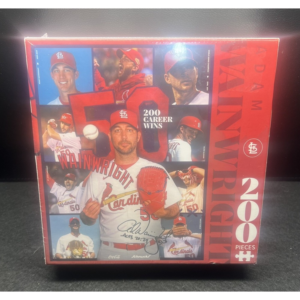St Louis Cardinals‎ Adam Wainwright 200 Piece 200 Wins Puzzle - New In Box